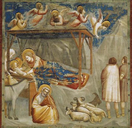 GIOTTO di Bondone Birth of Jesus oil painting image
